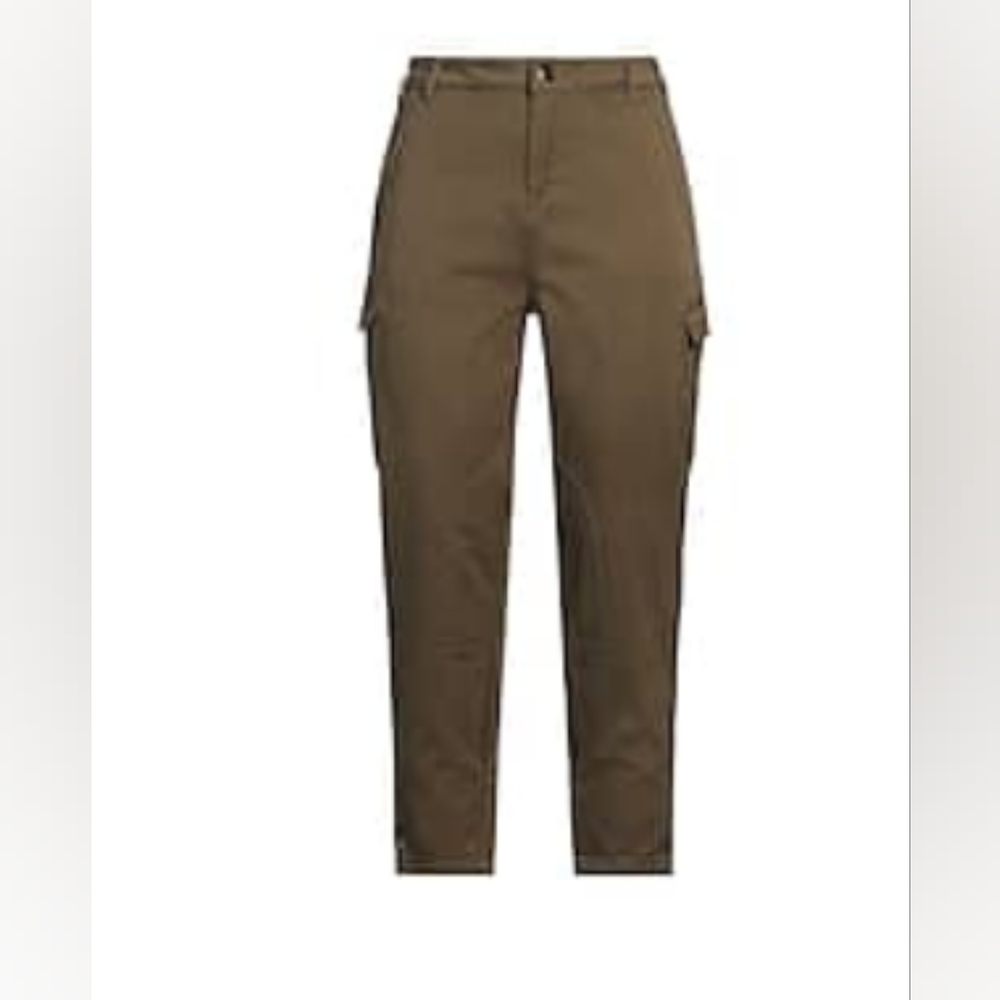 Twinset Army Green Ankle Length Chinos